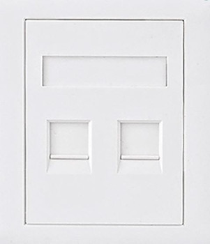 ASTROTEK CAT5e RJ45 Network Wall Face Plate 86x86mm 2 Port Socket Kit