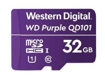 WESTERN DIGITAL Digital WD Purple 32GB MicroSDXC Card 24/7 -25°C to 85°C Weather & Humidity Resistant for Surveillance IP Cameras mDVRs NVR Dash Cams Drones