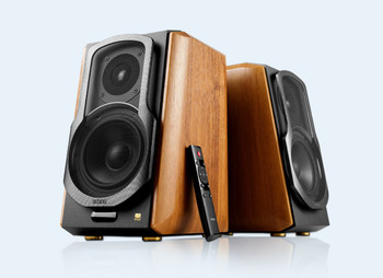 EDIFIER S1000MKIII 2.0 Actice Lifestyle Bookshelf Bluetooth Studio Speakers Brown