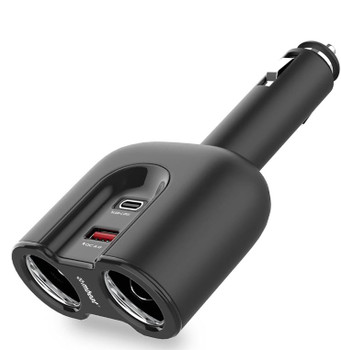 mbeat Gorilla Power Dual Port USB-C PD & QC3.0 Car Charger with Cigar Lighter Splitter - L-MPMB-MB-CHGR-C28 at AUSTiC 3D Shop