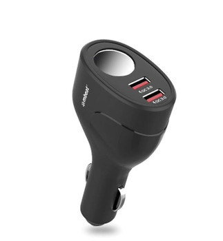 mbeat Gorilla Power Dual Port QC3.0 Car Charger and Cigarette Lighter Extender - L-MPMB-MB-CHGR-C18 at AUSTiC 3D Shop