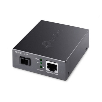 TP-LINK TL-FC311A-20 Gigabit WDM Media Converter - IEEE 802.3u 1550nm 20KM 9/125 μm Single-Mode Fiber (Compatible with TL-FC311B-20)