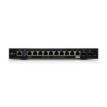 UBIQUITI EdgeRouter 12 - 10-Port Gigabit Router, 2 SFP Ports- 24v Passive PoE In and Out (Limited) - 1GHz Quad Core Processor - 1GB RAM