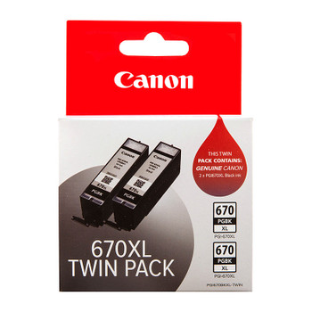 CANON PGI670XL Black Ink Twin Pk