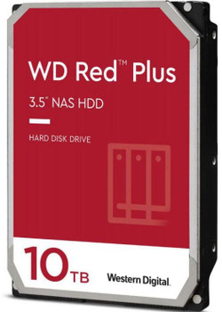 WESTERN DIGITAL Digital WD Red Plus 10TB 3.5' NAS HDD SATA3 7200RPM 256MB Cache 24x7 NASware 3.0 CMR Tech 3yrs wty