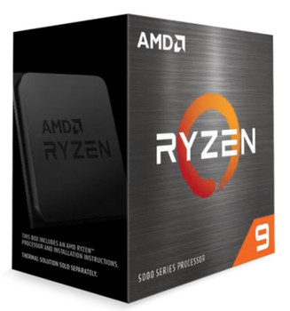 AMD Ryzen 9 5900X Zen 3 CPU 12C/24T TDP 105W Boost Up to 4.8GHz Base 3.7GHz Total Cache 70MB No Cooler (AMDCPU) (RYZEN5000)(AMDBOX)