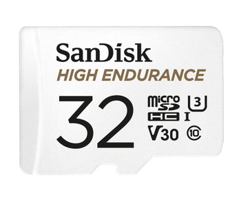 SANDISK 32GB High Endurance microSDHC™ Card SQQNR 2,500 Hrs UHS-I C10 U3 V30 100MB/s R 40MB/s W SD adaptor 2Y