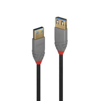 LINDY 2m USB3 A Ext Cable Anthra Line