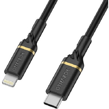 OTTERBOX USB-C To Lightning 2 Meter Fast Charge MFi / USB PD Cable - Black Shimmer ( USB C To Lightning ) - Durable, trusted and built to last