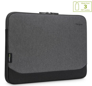 TARGUS 13-14' Cypress EcoSmart Sleeve for Laptop Notebook Tablet - Up to 14', Made with 3 Recycled Water Bottles - Grey