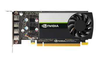 LEADER-P Quadro Turing T1000 Workstation GPU, 4GB GDDR6, PCI-E 3.0 x16, up to 160 GB/s Memory Bandwidth, 896 NVidia CUDA Cores, 4x mDP 1.4
