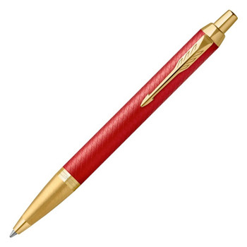 PARKER IM Premium Ballpoint Pen - Matte Red Gold Trim - D-PAR2143644 shop at AUSTiC 3D Shop