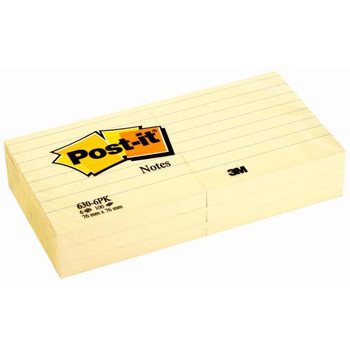 Post-It Notes 630-6PK Ruled Pack of 6 - D-PI6306PK shop at AUSTiC 3D Shop