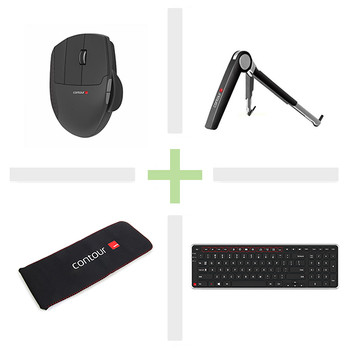 CONTOUR Travel Kit Lite Left Wireless Keyboard & Mouse Bundle - ST-BU10981 shop at AUSTiC 3D Shop