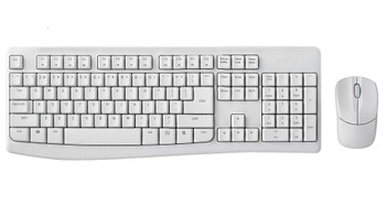 RAPOO X1800Pro Wireless Mouse & Keyboard Combo - 2.4G, 10M Range, Optical, Long Battery, Spill-Resistant Design,1000 DPI, Nano Receiver, Entry White - L-KBRP-X1800PRO-W shop at AUSTiC 3D Shop