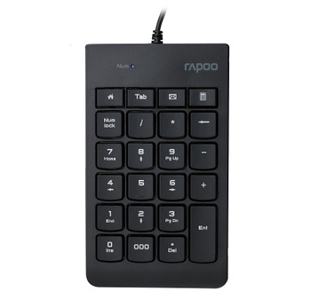 RAPOO K10 Wired Numeric NumberPad Keyboard - Spill Resistant Design, Laser Carved Keycap, Spill-Resistant Design, Easy Installation - L-KBRP-K10 shop at AUSTiC 3D Shop