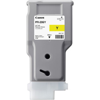 CANON PFI-206Y LUCIA EX YELLOW INK F OR IPF6400 6450 - 300ML