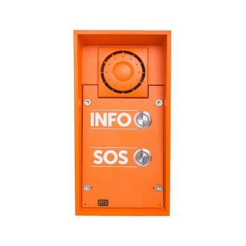 2N IP SAFETY - 2 BUTTONS & 10W SPEAKER INFO/SOS LABELS