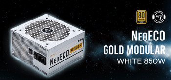 Antec NeoECO Series NE850G M White， 80 Plus Gold Certified， 850W