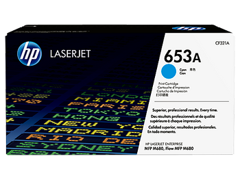 HP HP 653A CYAN LASERJET TONER CARTRIDGE