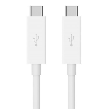 BELKIN CABLE,USB 3.1,TYPE C-TYPE C,10GBPS,3A,1M - WHITE (F2CU023ds1M-WHT)