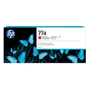 HP 774 775ml Chromatic Red DesignJet Ink Cartridge for Z6810
