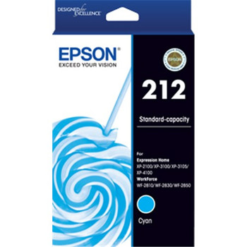 EPSON EPSON 212 STD CYAN INK FOR XP-4100 XP-3105 XP-3100 XP- 2100 WF-2850 WF-2830 WF-2810