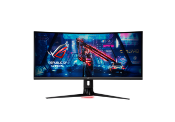 ASUS XG349C 34' ROG Strix Gaming Monitor, WQHD (3440 x 1440) Overclockable 180Hz (Above 144Hz) 1ms (GTG) Extreme Low Motion Blur Sync, USB Type-C