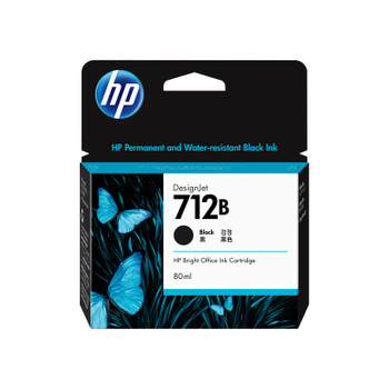 HP 712B 80ml Black Ink 3ED29A