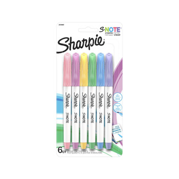 SHARPIE S-Note Pastel Pk6 Bx6