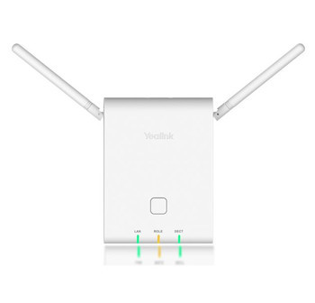 YEALINK W90B Multicell DECT Base Station, support W53H,W56H,CP930W and DD Phone, PoE support, Wallmount only