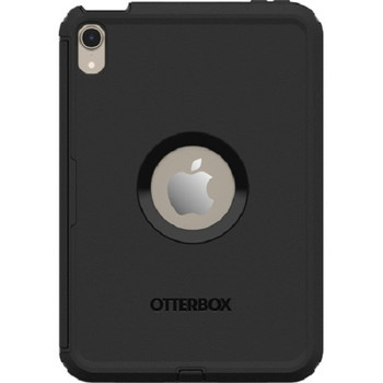 OTTERBOX Apple iPad mini (8.3-inch) (6th gen) Defender Series Case - Black(77-87476), Multi-Layer Defense, Port Protection, Scratch Protection