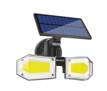 OTHER GL-H827G Solar Power LED Sensor Light Dual LED heads 3 Different lighting modes Built-in 3000mAh Rechargeable battery IP65-Rated water-resistan