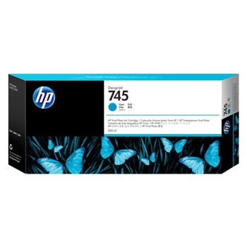 HP HP 745 300-ML CYAN DESIGNJET INK CARTRIDGE