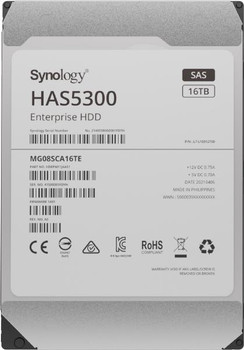 Synology -Enterprise Storage for Synology systems, 3.5&quot; SAS Hard drive, HAS5300 , 16TB,5 yr Wty.