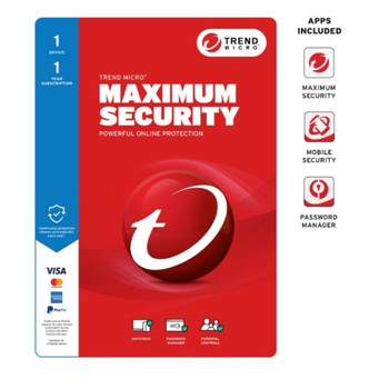 TREND MICRO Micro Maximum Security (1 Device) 1Yr Retail Mini Box Auto Renew