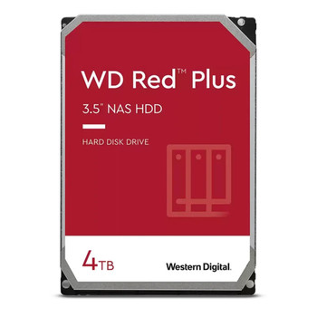 WESTERN DIGITAL Digital WD Red Plus 4TB 3.5' NAS HDD SATA III NAS Hard Drive 5400 RPM 256MB Cache 180MB/S 1mil Hours MTBF 180TB/Year (WD40EFPX)