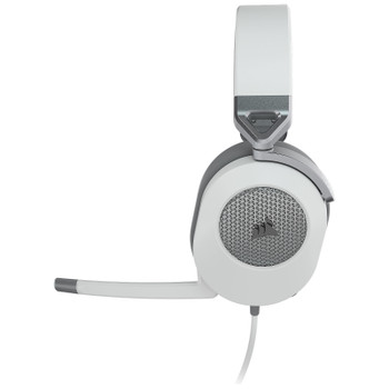 CORSAIR HS65 White 7.1 Surround Headset. PS5 3D Audio, Xbox X, Switch. All Day Comfort, Lightweight, Sonarworks SoundID Technology USB PC, Mac,