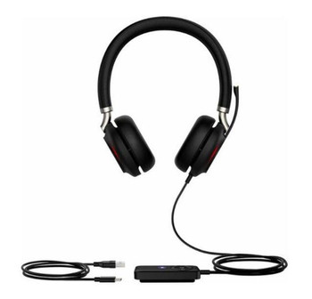 YEALINK UH38 Dual Mode USB and Bluetooth Headset, Dual, USB-C, UC Call Controller with Built-In Battery Dual Noise-Canceling Mics, Busy Light