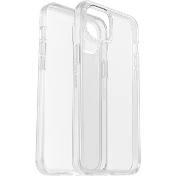 OTTERBOX Apple iPhone 14 Plus Symmetry Series Clear Antimicrobial Case - Clear (77-88581), 3X Military Standard Drop Protection, Slim design