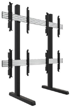 ATDEC Atdec 2x2 freestanding floor mount. Max load/display: 50kg. Universal VESA