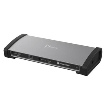 J5CREATE J5Create JTD562 8K Thunderbolt 4 Docking Station - Thunderbolt certified, Single 8K/Dual 4K (USB-C to TB4 USB-C x 3, USB-C PD x1, USB-A x3, RJ-45, SD)