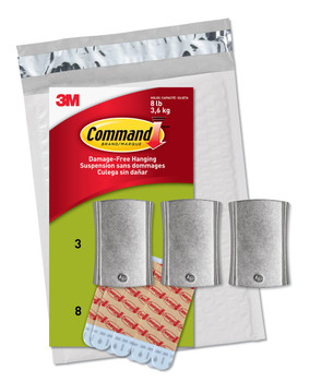 COMMAND Command PH048-3NA Value Pack Jumbo Universal Picture Hanger, Large, White 