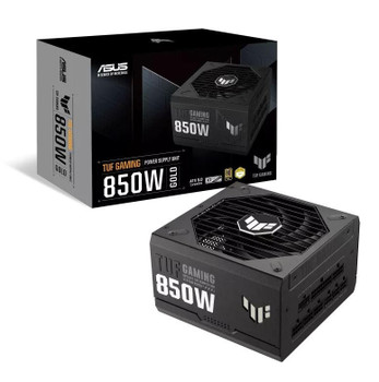 ASUS TUF-GAMING-850G 850W Gold PSU, 80 PLUS Gold, Japanese Capacitors.135mm Fan, Dual Ball Fan Bearings, 10YW