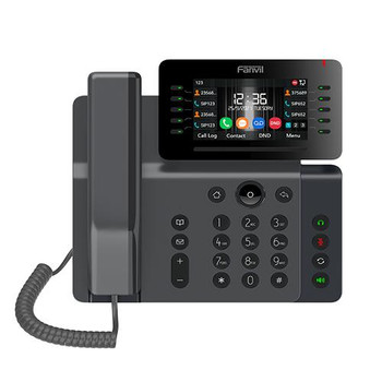 Fanvil FANVIL V65 Prime Business Phone, 4.3' Adjustable Screen, built-in BT and Wi-Fi, 20 Lines, 45 DSS Keys, SBC Ready, 2 Year