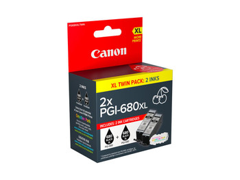 CANON CANON PGI680XLBK BLK INK TWIN PK TANK 400 PAGES FOR TR7560 TR8560 TS6160 TS8160 TS9160 