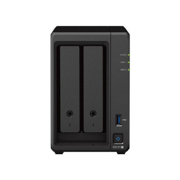 SYNOLOGY Synology DiskStation DS723+ 2-Bay 3.5 Diskless 2xGbE NAS (Scalable) ,AMD Ryzen R1600 dual core, 2GB RAM, 1xUSB3, eSATA