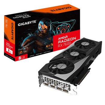 GIGABYTE nVidia GeForce RTX 76GAMING OC-8GD 1.0 Video Card, PCI-E 4.0, 2490MHz Core Clock, 3x DP 1.4a, 1x HDMI 2.1(new)