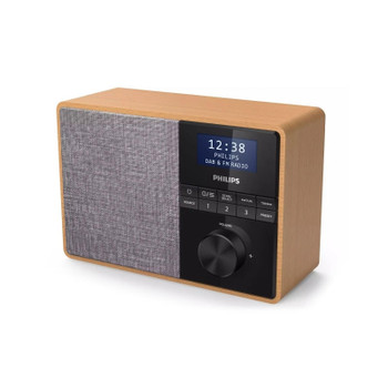 PHILIPS Wooden Cabinet Portable DAB Radio TAR5505 