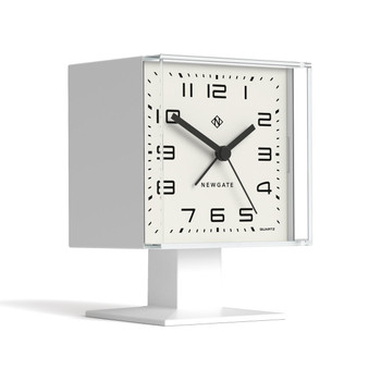  Newgate Victor Alarm Clock Pebble White 